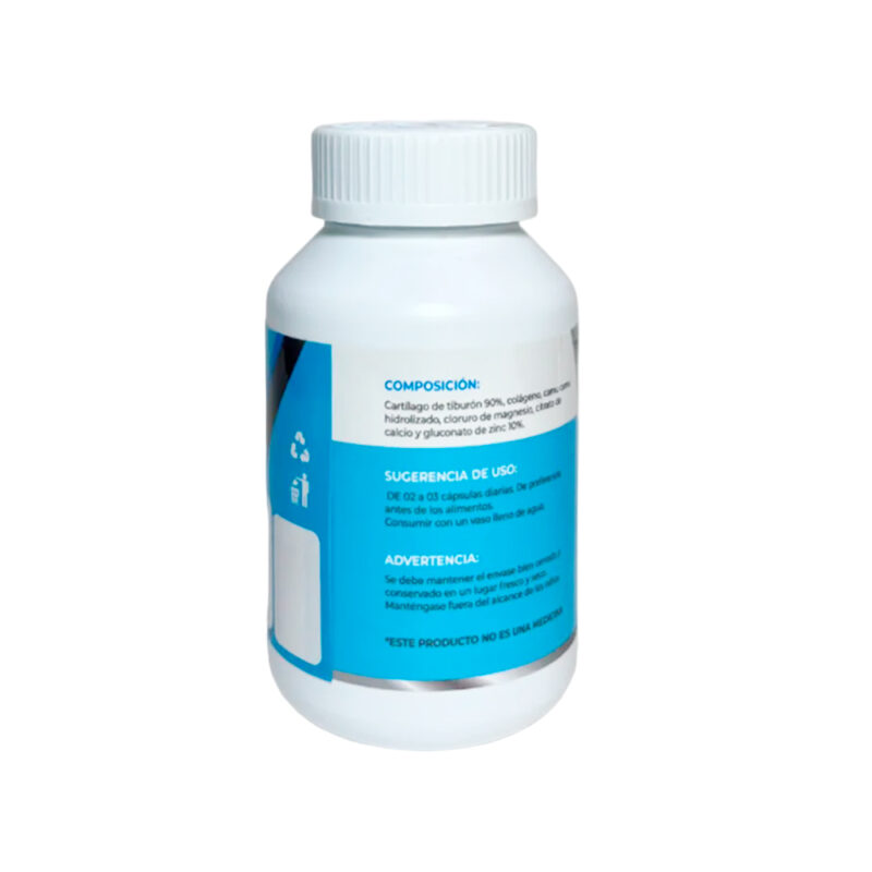 Cartilago De Tiburon Colágeno Tmx Wellness 100 Capsulas - Imagen 2