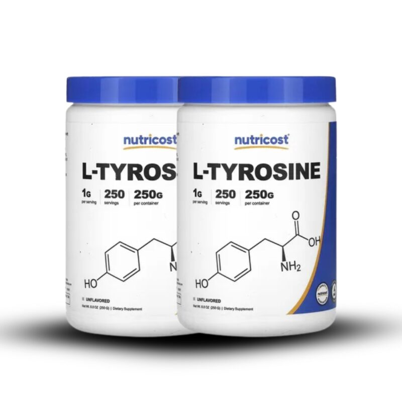 Aminoácido L-Tirosina 250 mg Nutricost 250gr X2