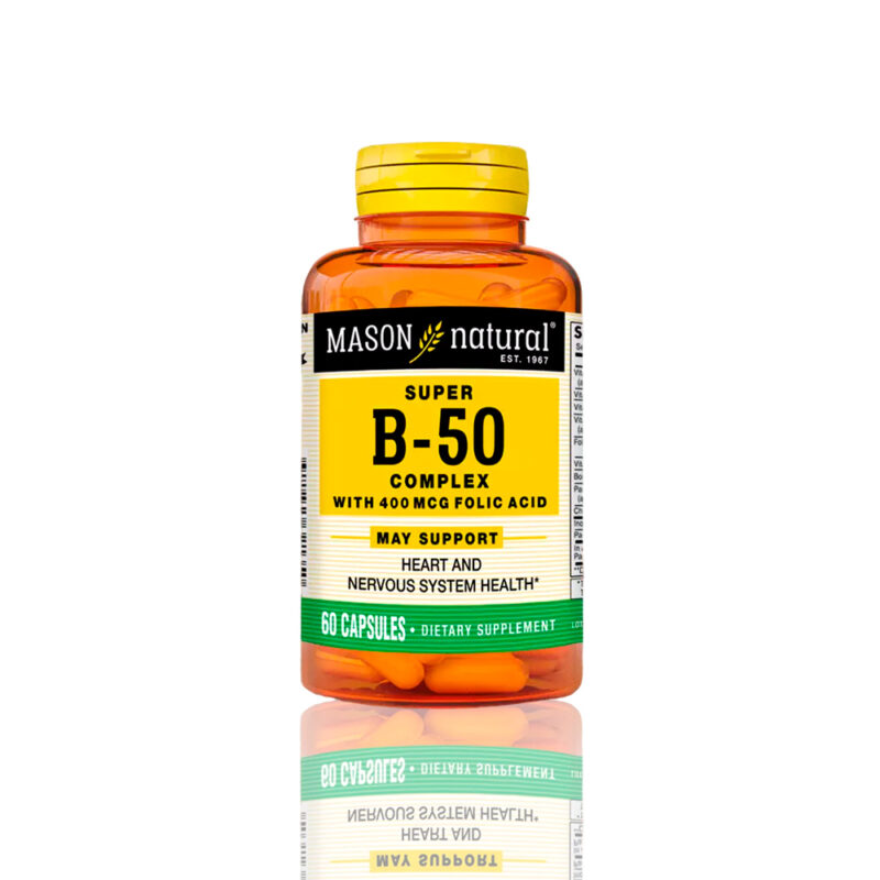 Vitamina Mason Super B-50 Complex With 400 Mcg (60 Cap)