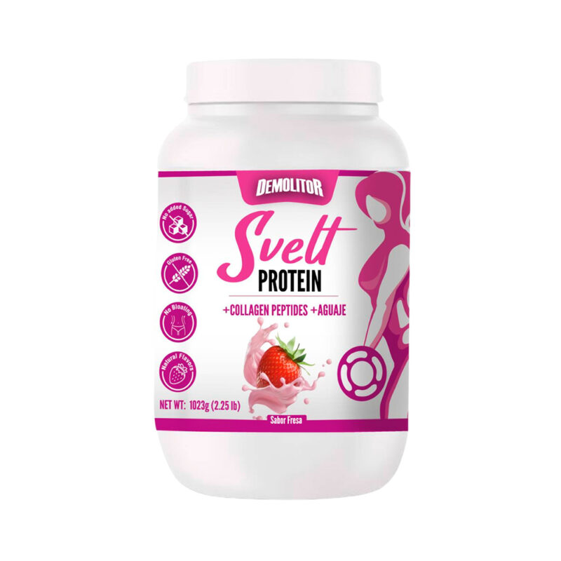 Svelt Protein Demolitor 2.25lb Fresa + Shaker - Imagen 2