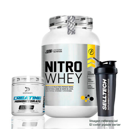 Nitro Whey 1.2kg Vainilla+Creatina Dragon Pharma 300gr
