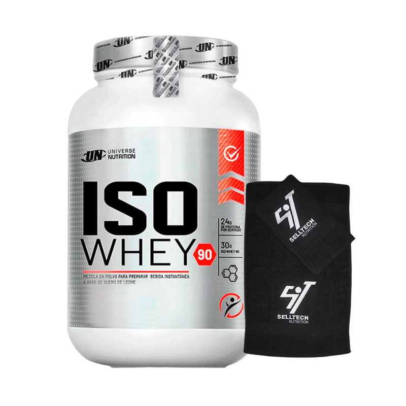 Proteína Universe Nutrition Iso Whey 90 1.1kg Cookies & Cream+Toalla - Imagen 2
