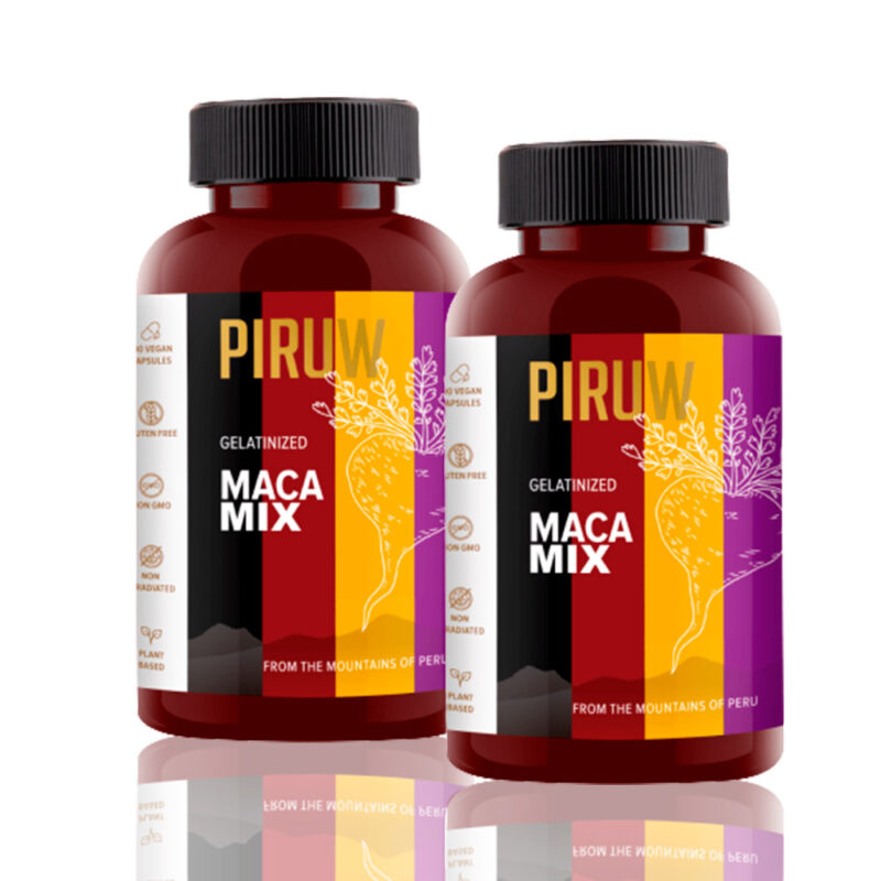 Pack Piruw Maca Mix Piruw 100 Cápsulas X2