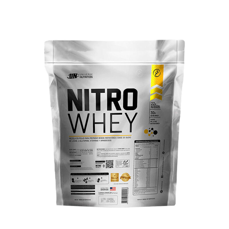 Proteína Universe Nutrition Nitro Whey 3kg Chocolate+Toalla - Imagen 2