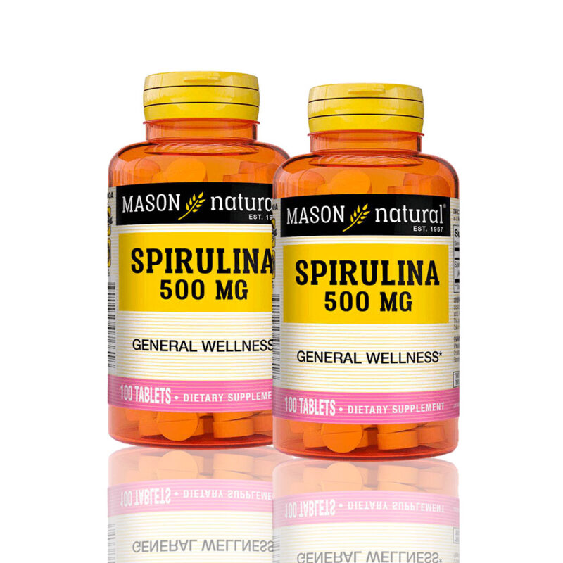 Vitamina Spirulina 500 Mg (100 Tab) Pack X2