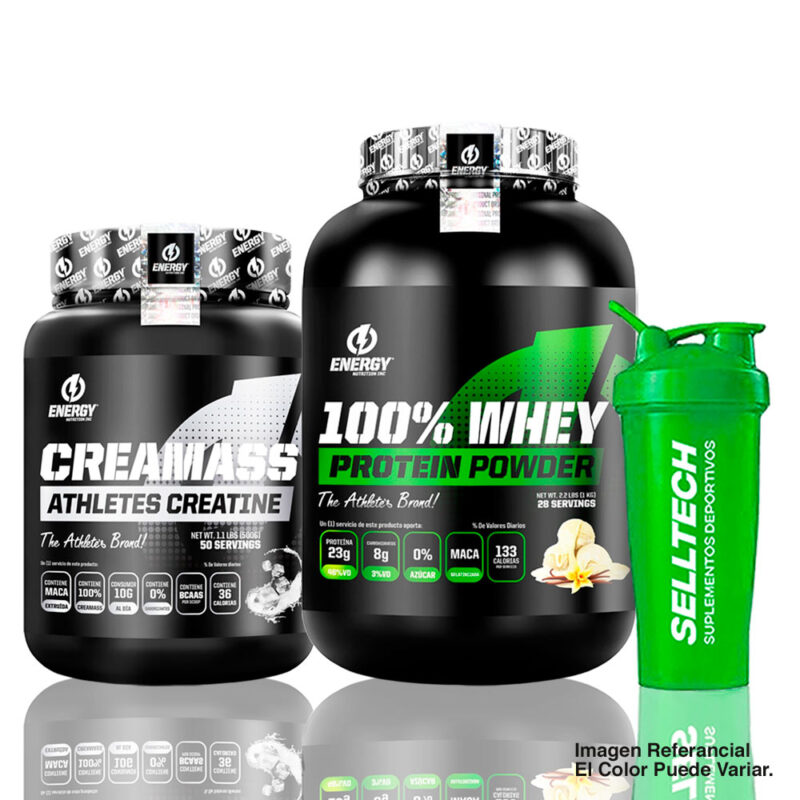 Energy Nutrition Proteína Whey 1kg Vainilla+Creatina 500gr