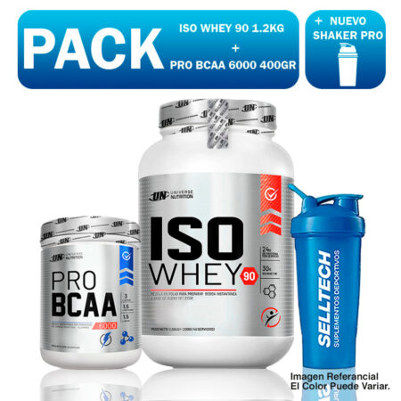 Un Iso Whey 90 1.2kg Chocolate+pro Bcaa 6000 500gr Naranja