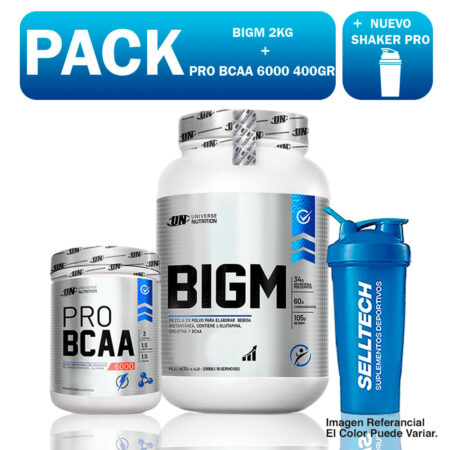Un Bigm 2kg Vainilla+bcaa 6000 500gr Fruit Punch