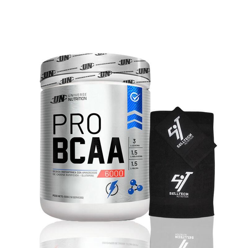 Aminoácido Universe Nutrition Pro Bcaa 6000 500gr Fruit Punch+Toalla