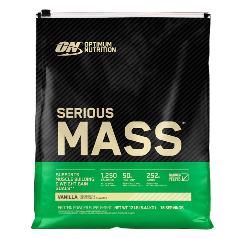 Ganador de Peso Optimum Nutrition Serious Mass 12lb Vainilla - Imagen 2