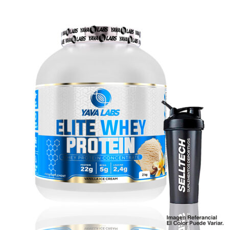 Proteína Yava Labs Elite Whey Protein 2kg Vainilla+Shaker