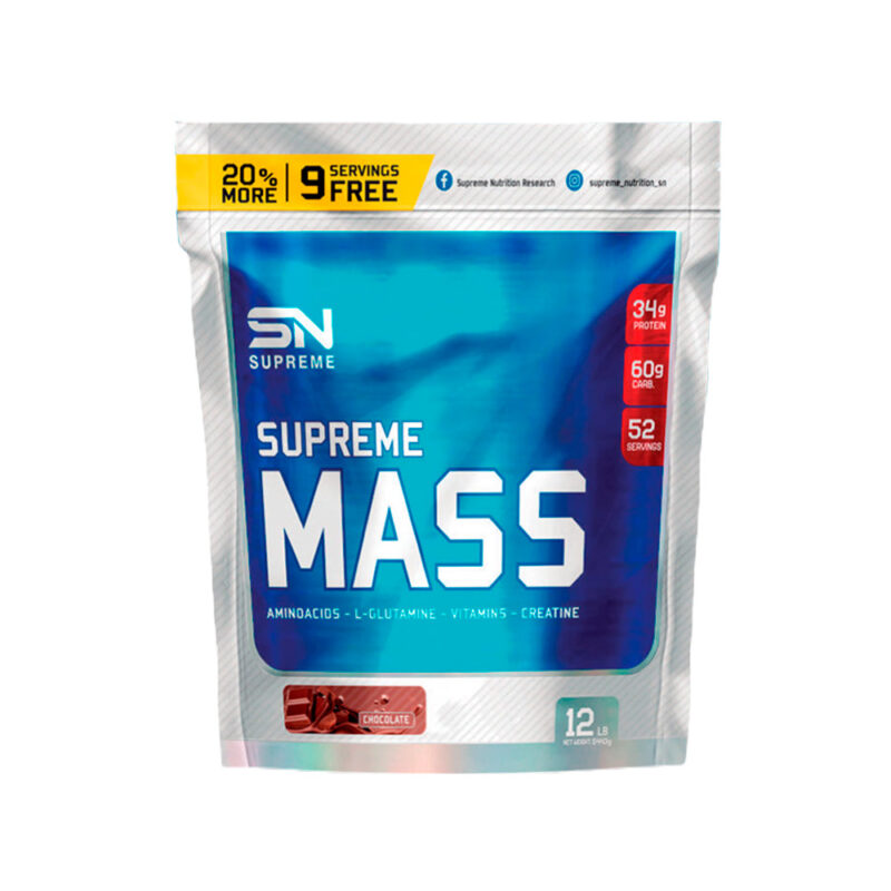 Supreme Nutrition Supreme Mass 12lb Chocolate - Imagen 2