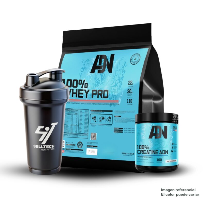 Pack Adn 100% Whey Pro 5kg Vainilla Creatina 250gr