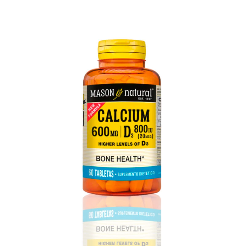 Vitamina Mason Calcium 600Mg D3 800Iu (20 Mcg) (60 Tab)