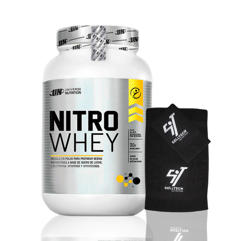 Proteína Universe Nutrition Nitro Whey 1.1kg Cookies & Cream+Toalla