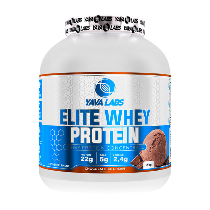 Proteína Yava Labs Elite Whey Protein 2kg Chocolate+Shaker - Imagen 2