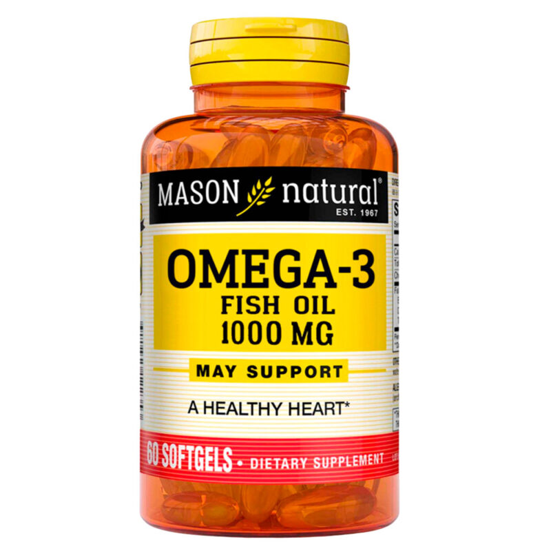 Omega 3 Mason Fish Oil 1000 Mg 60 Softgels - Imagen 2