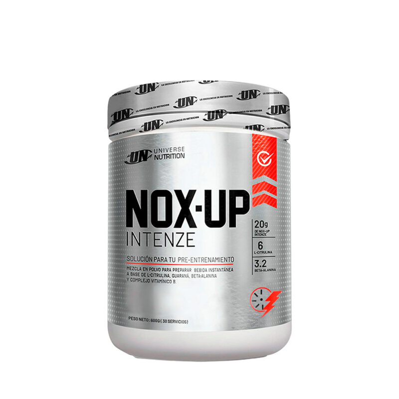 Pre - Entreno Universe Nutrition Nox-Up Intenze 600gr Citrus Punch+Toalla - Imagen 2