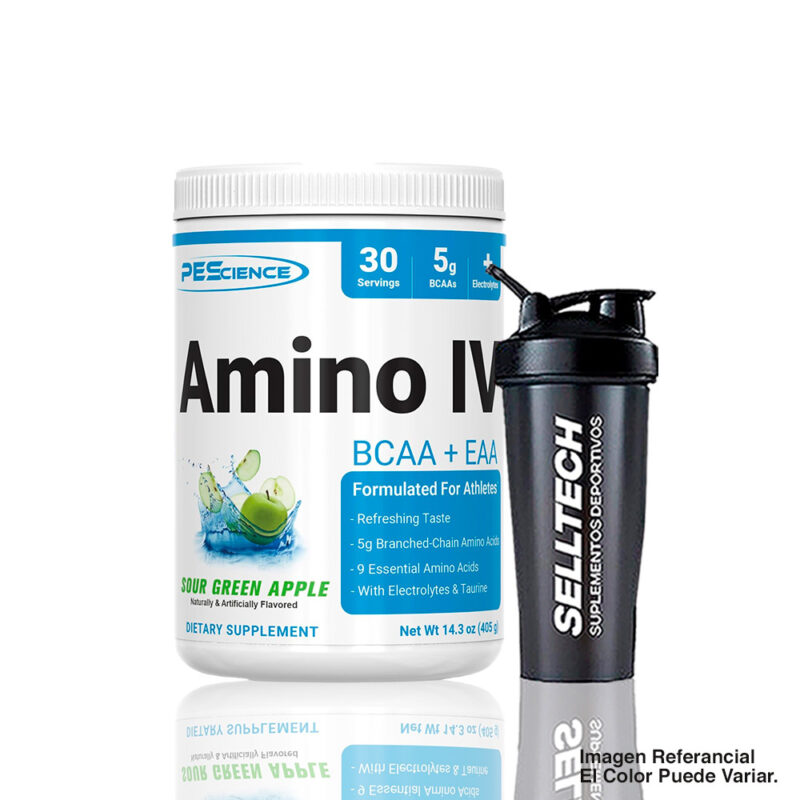 Aminoácido Pescience Amino Iv 405Gr Sour Green Apple + Shaker