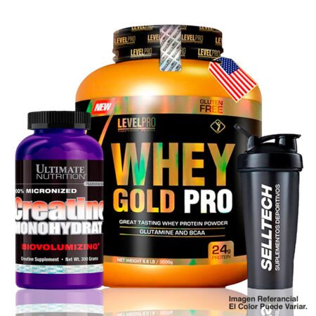 Whey Gold Pro 6.6lb  Chocolate +Creatina 300gr