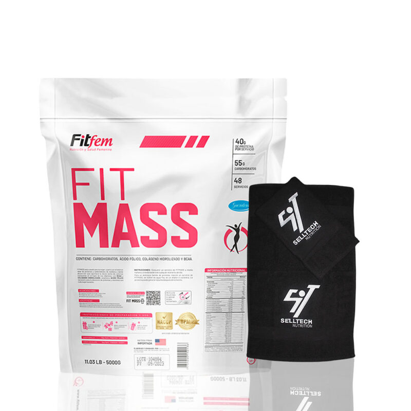 Proteína Fitfem Fit Mass 5kg Vainilla + Toalla
