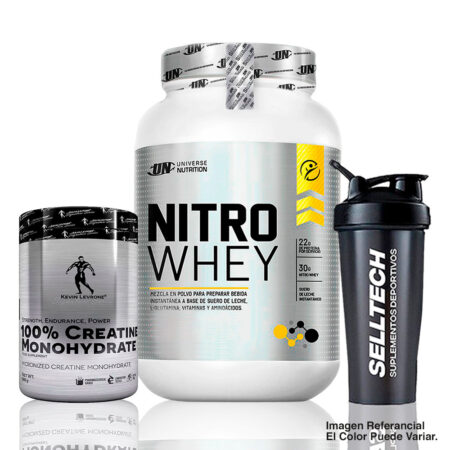 Nitro Whey 1.2kg Cookies And Cream+Creatina Kevin Levrone 500gr+Shaker