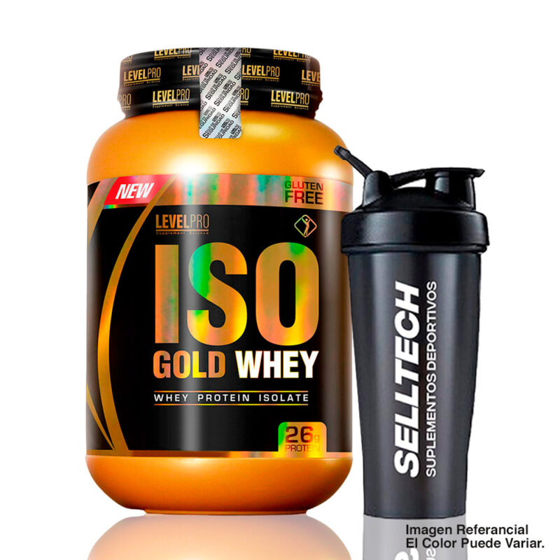 Level Pro Proteína Iso Gold Whey 1.1kg Rich Chocolate