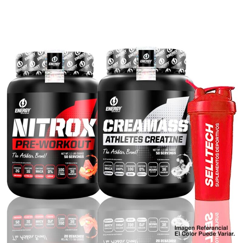 Energy Nutrition Creatina Creamass 500gr+Nitrox 500gr Fruit