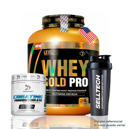 Whey Gold Pro 6.6lbs Vanilla +Creatina Dragon Pharma 300gr