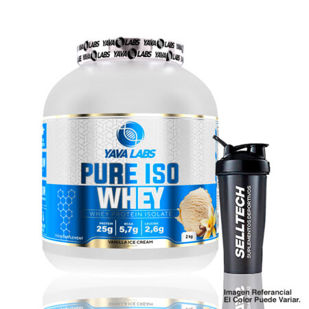 Proteína Yava Labs Iso Whey 2kg Vainilla+Shaker