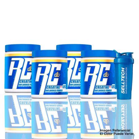 Pack Creatina Monohidratada Ronnie Coleman 300gr x4 + shaker