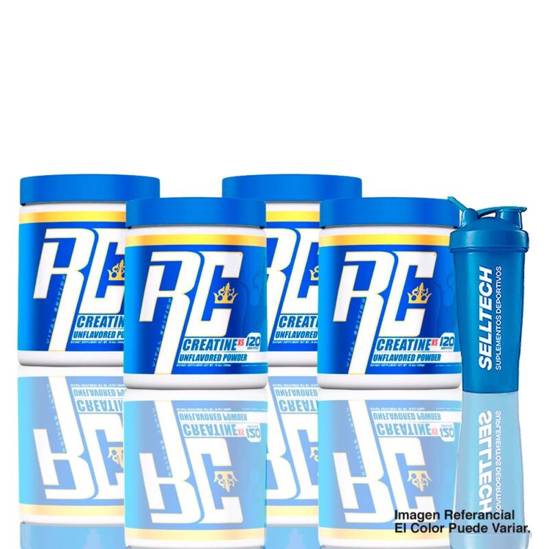 Pack Creatina Monohidratada Ronnie Coleman 300gr x4 + shaker