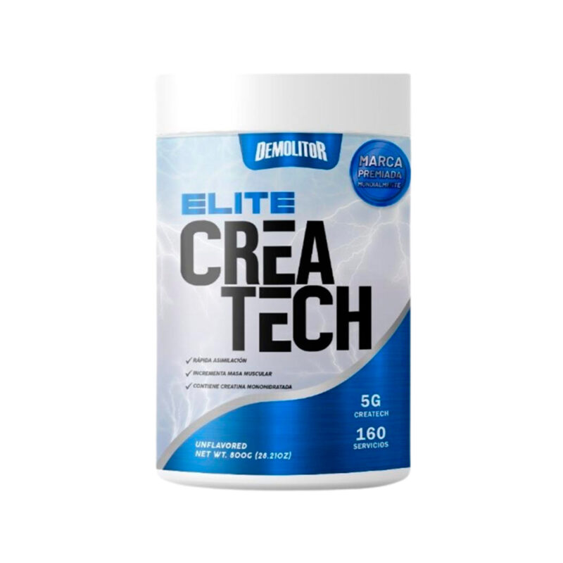 Creatina Monohidratada Demolitor Elite Createch 800gr - Imagen 2