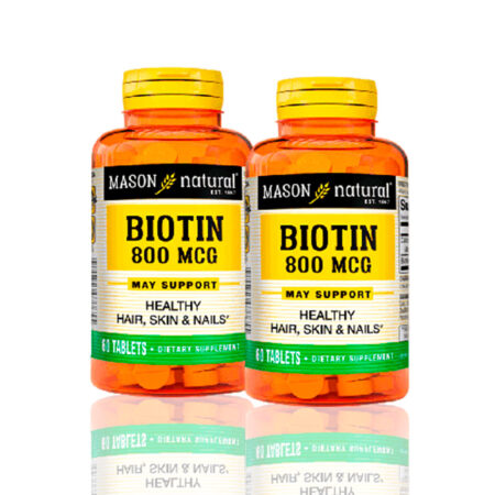 Vitamina Biotin 800 Mcg (60 Tab) Pack X2