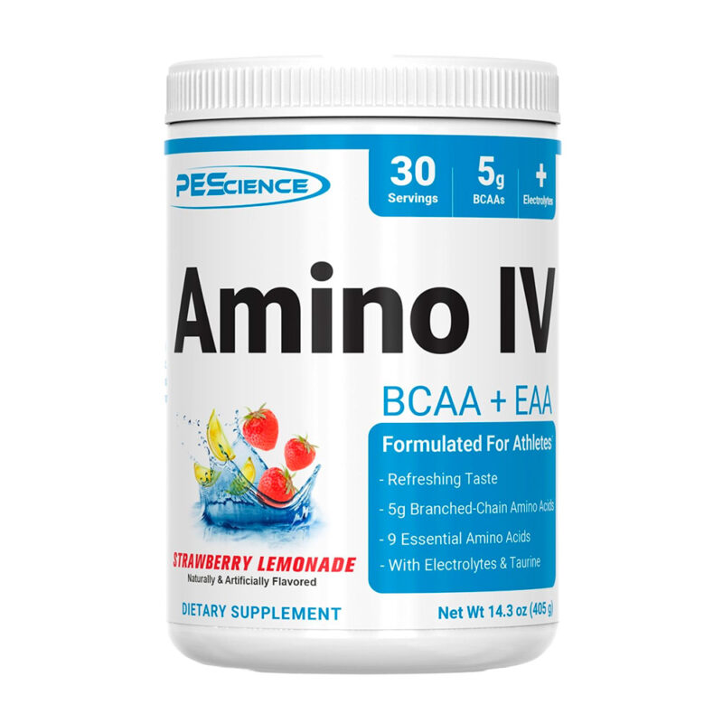 Aminoácido Pescience Amino 405Gr Strawberry Limonade + Shaker - Imagen 2