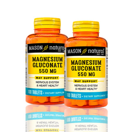 Vitamina Magnesium Gluconate 550 Mg (100 Tab) Pack X2