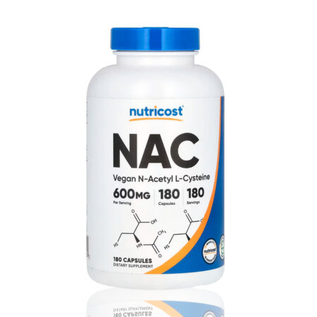 Nac 600Mg N-Acetyl L-Cysteine Nutricost 180 Caps