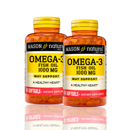 Vitamina Omega-3 Fish Oil 1000 Mg (60 Softg) Pack X2