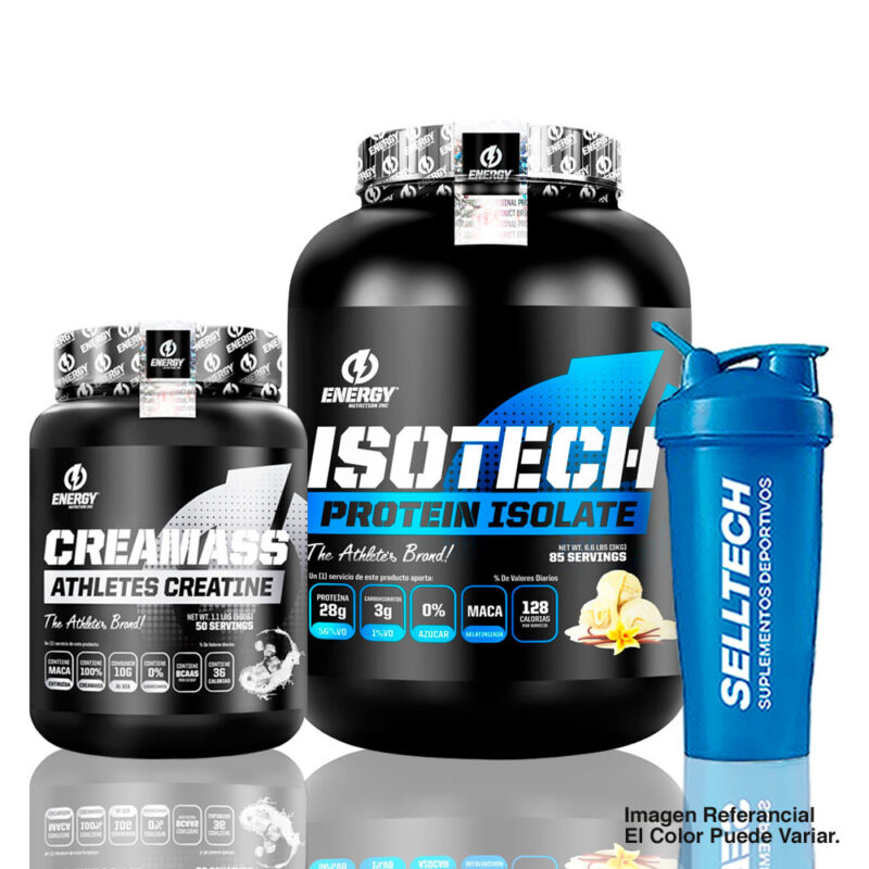 Energy Nutrition Proteína Isotech 3kg Vainilla+Creatina 500g