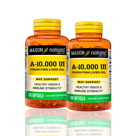 Vitamina A-10,000Iu From Fish Liver Oil (100 Softg) Pack X2