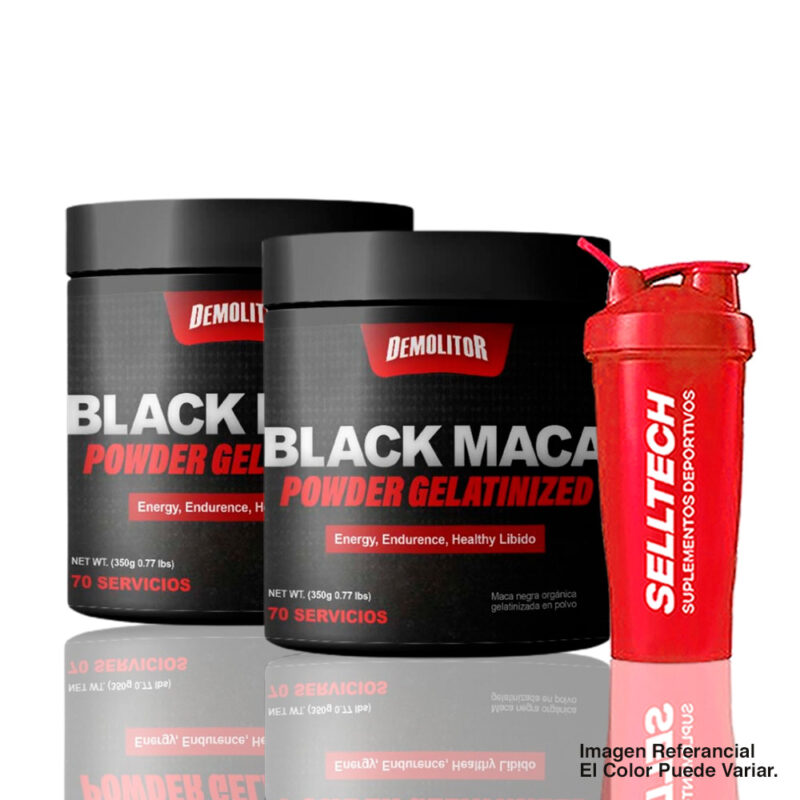 Pack Demolitor Maca Negra Demolitor 350gr X2 + Shaker