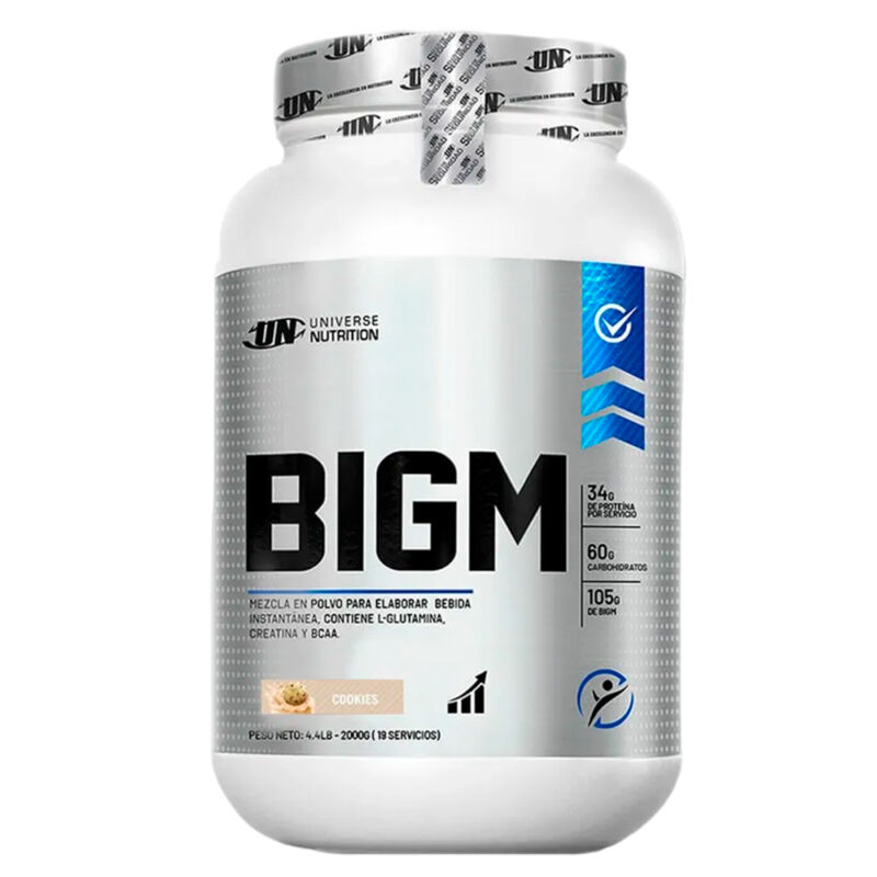 Bigm 2Kg Cookies And Cream + Creatina Myprotein 250Gr + Shaker - Imagen 2