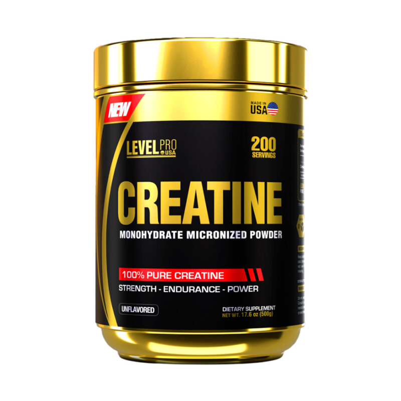 Creatina Monohidrata Level Pro 500Gr + Shaker - Imagen 2