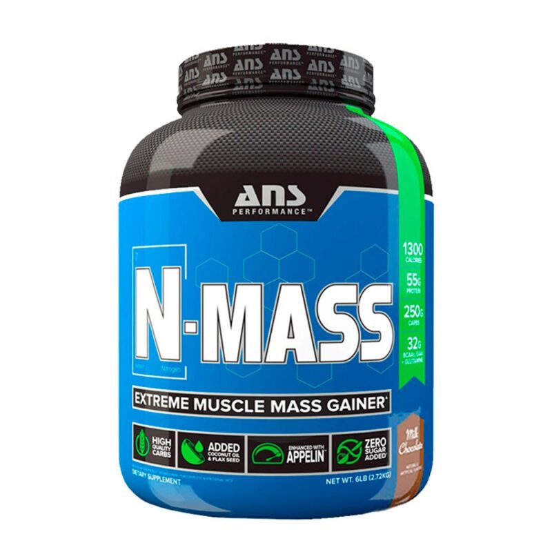 Ans N Mass 6 Lb Chocolate + Quench Bcaa 30sv Superfruit - Imagen 2