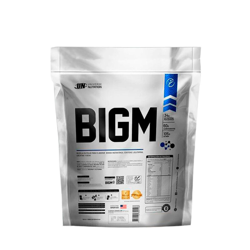 Ganador De Peso Universe Nutrition Bigm 3kg Vainilla+Toalla - Imagen 2