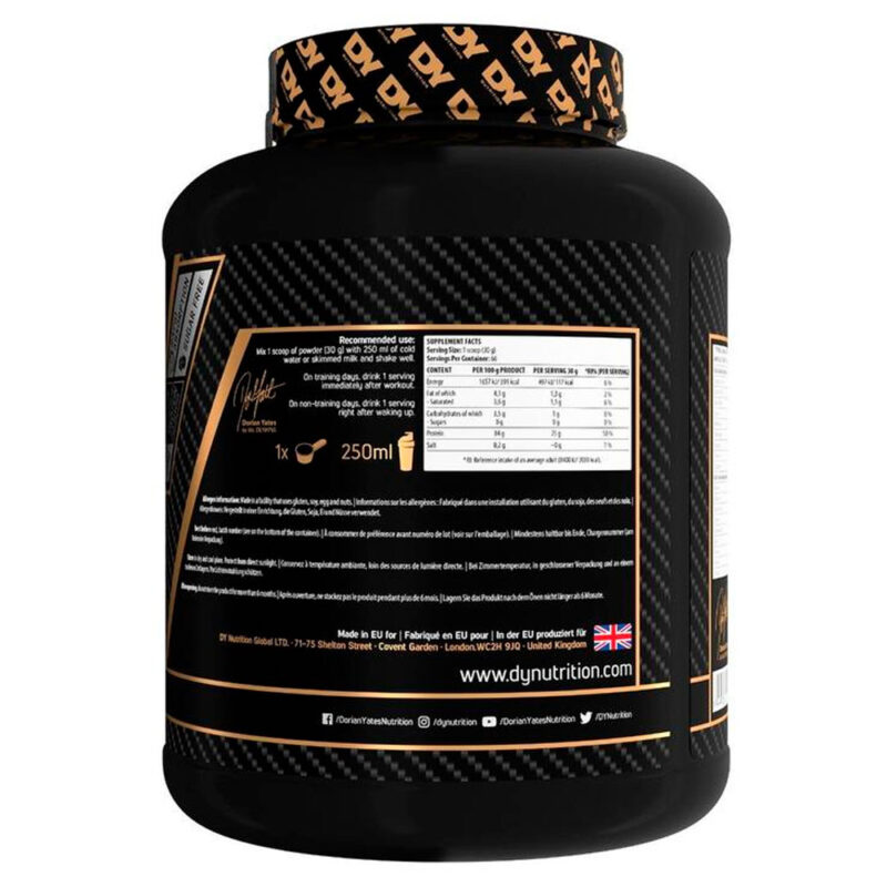 Proteína Dorianyates Shadow Whey Isolate 2kg Vainilla - Imagen 4