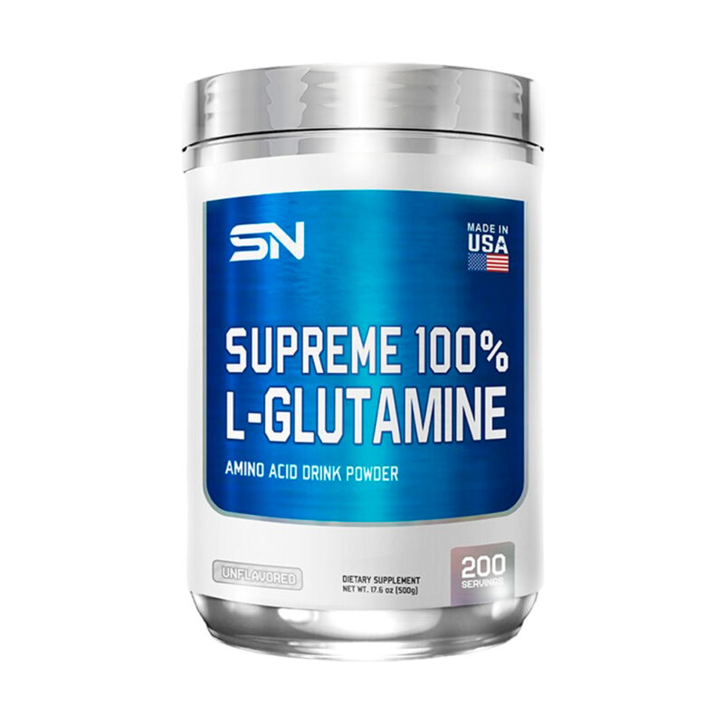 Glutamina Micronizada 500Gr Supreme Nutrition + Shaker - Imagen 2