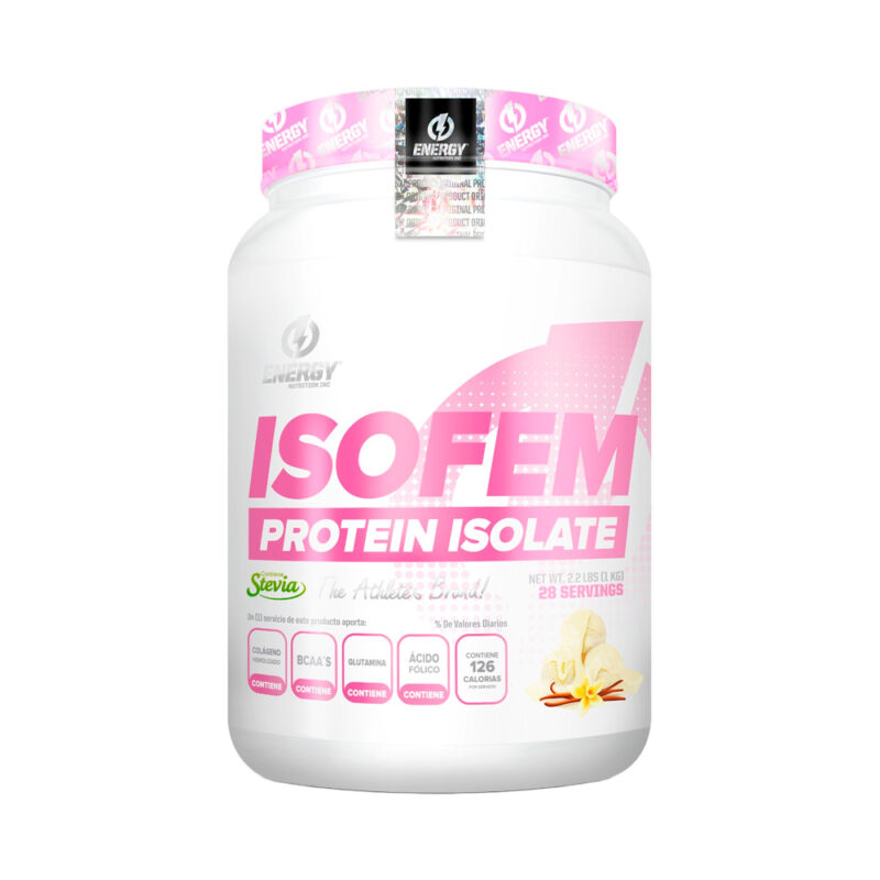 Proteína Energy Nutrition Isofem 1kg Vainilla - Imagen 2