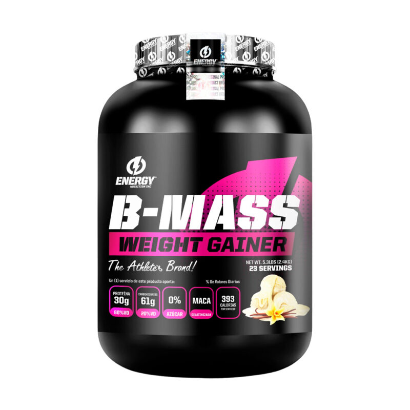 Ganador De Peso Energy Nutrition B-Mass 2.4kg Vainilla - Imagen 2