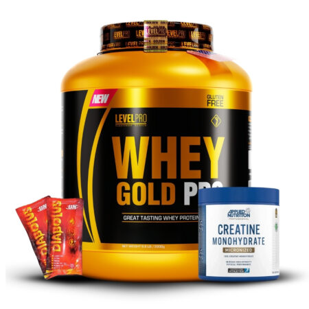 Whey Gold Pro 6.6Lb Chocolate+Creatina Applied Nutrition 250Gr+2 Diabolus